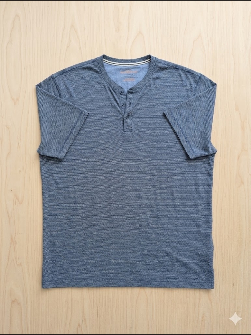 Big And Tall Striped Henley XXL